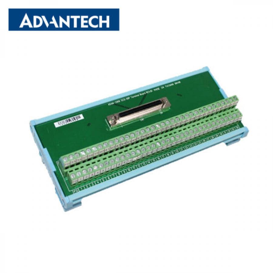 ADAM-3968-AE 산업용 터미널 보드,SCSI-68 딘레일 마운트 와이어링