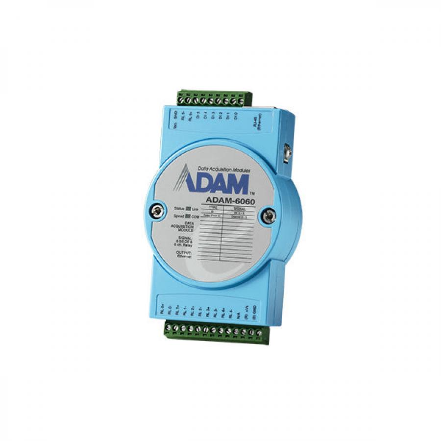 ADAM-6060-D1 이더넷 DAQ 6채널 릴레이출력, 6채널 디지털입력 모듈
