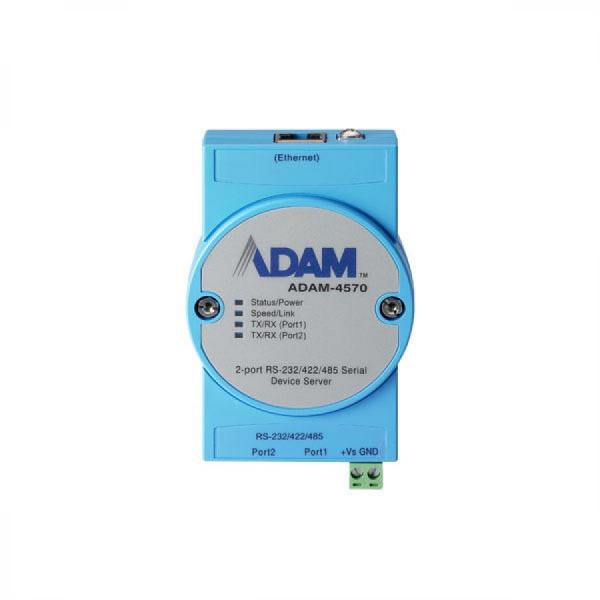 디바이스마트,MCU보드/전자키트 > 개발용 장비 > USB/RS232/RS485 컨버터,어드밴텍,ADAM-4570-CE 2포트 산업용 시리얼 디바이스 서버, 오토-센싱 이더넷포트,RS-232 시리얼 커뮤니케이션 지원 / 10/100 Mbps 오토-센싱 이더넷 포트 제공 / 최대 921.6 kbps, 모든 보율 (Baud Rate) 설정 지원