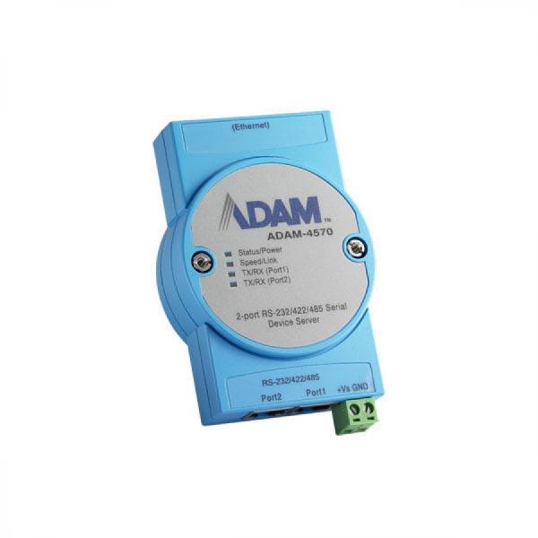 디바이스마트,MCU보드/전자키트 > 개발용 장비 > USB/RS232/RS485 컨버터,어드밴텍,ADAM-4570-CE 2포트 산업용 시리얼 디바이스 서버, 오토-센싱 이더넷포트,RS-232 시리얼 커뮤니케이션 지원 / 10/100 Mbps 오토-센싱 이더넷 포트 제공 / 최대 921.6 kbps, 모든 보율 (Baud Rate) 설정 지원