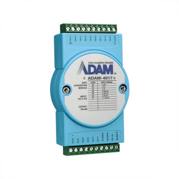 디바이스마트,커넥터/PCB > D-SUB 커넥터 > 조합형,어드밴텍,ADAM-4017+-F (8 채널 아날로그 입력 모듈),프로토콜 : Modbus RTU, ASCII / 8-Ch 아날로그 입력 (전류 또는 전압) / 시스템 복구를 위한 워치독 타이머 / 3,000 VDC 아이솔레이션 보호