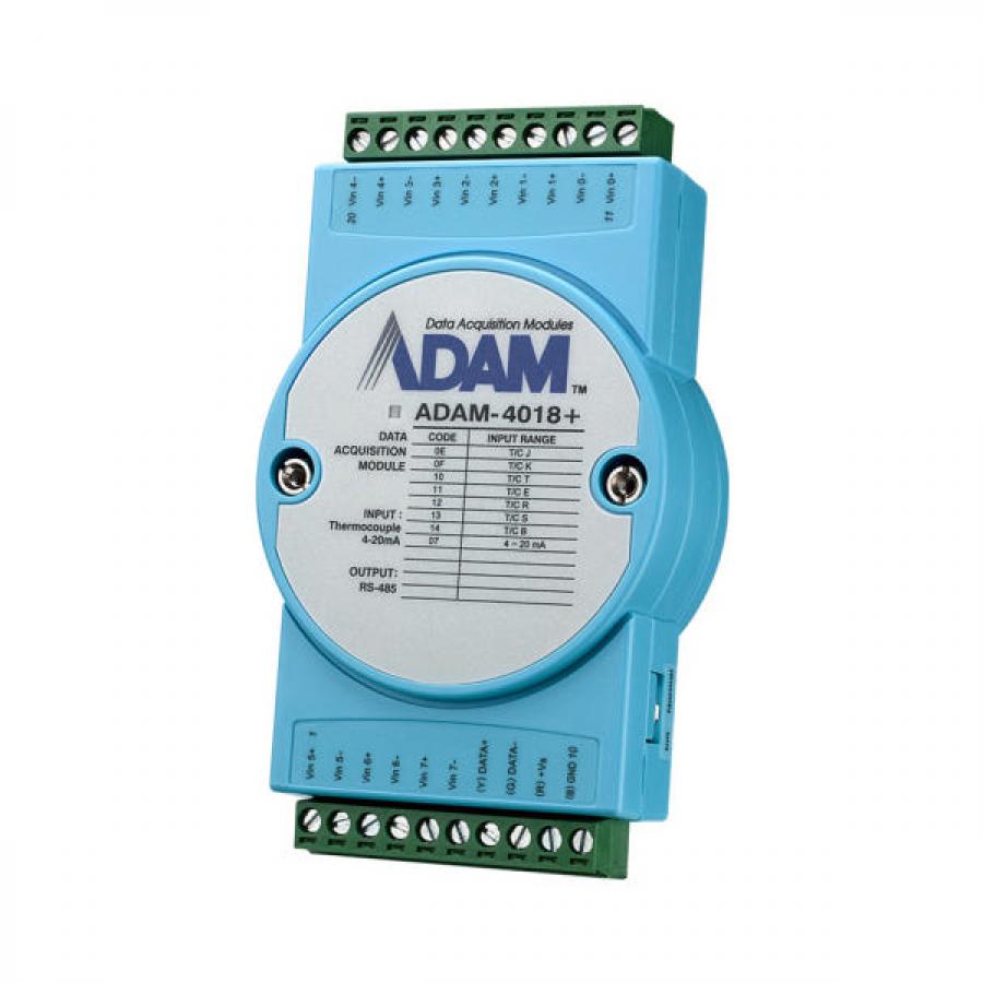 ADAM-4018+-F (8 채널 써모커플 입력 모듈, Modbus)