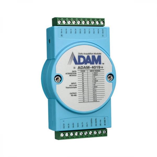 디바이스마트,커넥터/PCB > D-SUB 커넥터 > 조합형,어드밴텍,ADAM-4019+-F (8 채널 써모커플 RS-485 I/O 모듈, Modbus),프로토콜 : Modbus RTU, ASCII / 8-Ch Thermocouple (전압 또는 전류 설정 가능) / 시스템 복구를 위한 워치독 타이머