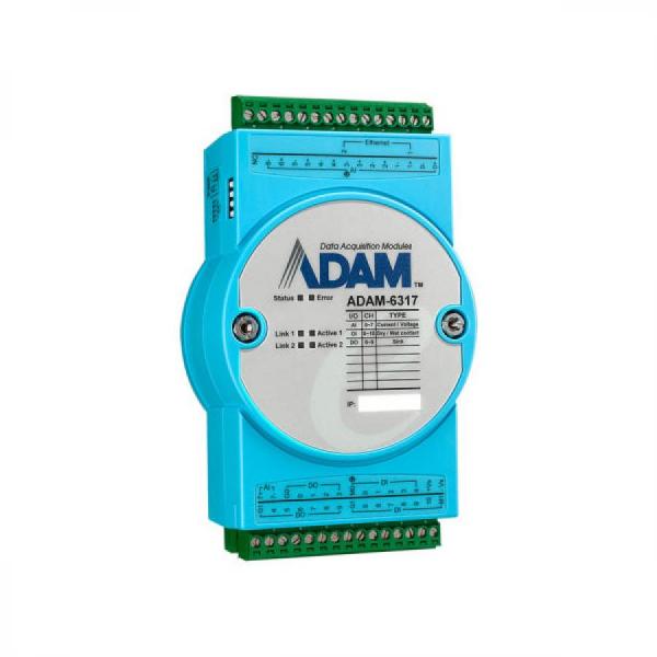 디바이스마트,커넥터/PCB > D-SUB 커넥터 > 조합형,어드밴텍,ADAM-6317-A1 IoT Modbus/OPC UA 이더넷 I/O 모듈,OPC UA는 Modbus I/O 사용자가 산업용 IoT 세계에 액세스할 수 있도록 지원 / OPC UA I/O는 게이트웨이 없이 SCADA와 클라우드를 연결하여 OT와 IT 융합을 가속화