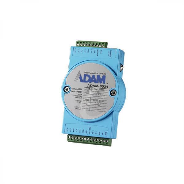 디바이스마트,MCU보드/전자키트 > 개발용 장비 > USB/RS232/RS485 컨버터,어드밴텍,ADAM-6024-D 이더넷 DAQ 12채널 아이솔레이트 유니버설 I/O모듈,6ch 아날로그 입력/2ch 아날로그 출력/2ch 디지털 입력/2ch 디지털 출력 / 프로토콜:MQTT(TLS), SNMP,Modbus TCP,RESTFULL,ASCII