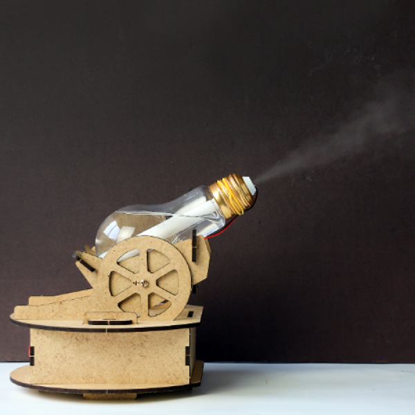 디바이스마트,오픈소스/코딩교육 > 아두이노 > 아두이노 교육용키트,네오3D솔루션,[공학체험키트] 대포가습기 키트,대포 모양의 가습기를 만드는 코딩교구입니다. 전원은 별도의 건전지를 사용합니다.