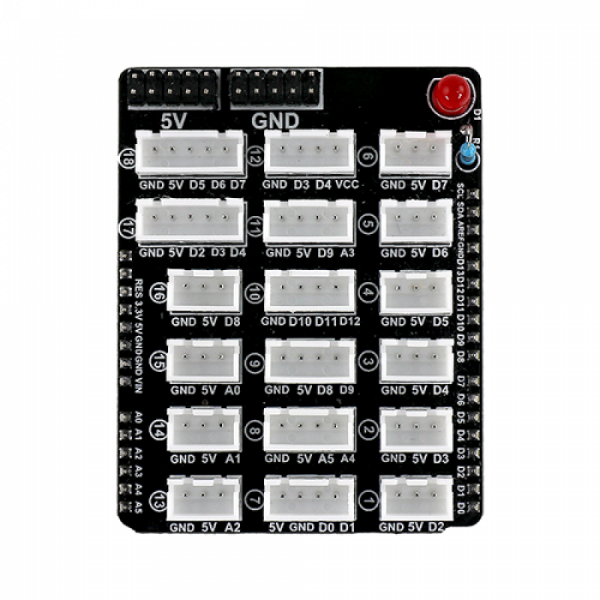 디바이스마트,오픈소스/코딩교육 > 아두이노 > 아두이노 호환쉴드,에듀이노,[우노 확장 프로토 쉴드 Grove Type] 아두이노,아두이노 우노 확장 프로토 쉴드 / 가로 : 65mm, 세로 : 52mm, 높이 : 19mm
