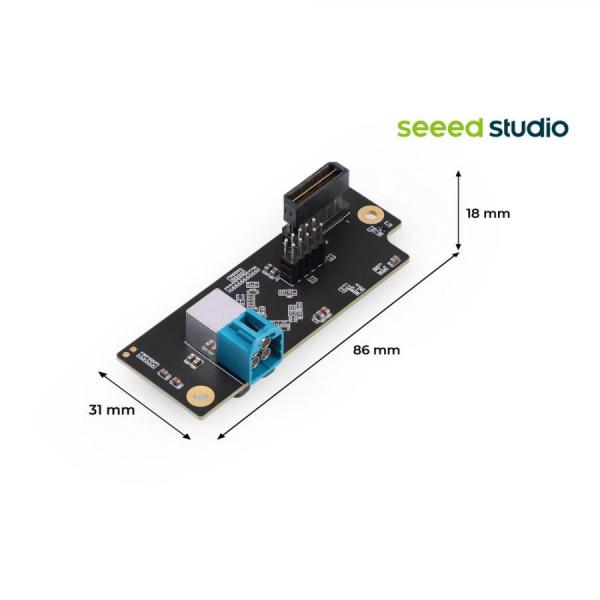 디바이스마트,MCU보드/전자키트 > 인공지능/임베디드/산업용 > 인공지능/머신러닝 > 인공지능 확장보드/액세서리,Seeedstudio,reComputer Robotics GMSL Board [100071398],젯슨 Orin NX/Nano용 올인원 로보틱스 캐리어보드 / GMSL 카메라 1채널 및 모터 드라이버 통합 / DC 9-36V 전원 / 서보, DC모터, CAN Bus, 기가비트 이더넷 포트 내장 / 활용: GMSL 비전 기반 자율이동로봇(AMR), AI 로봇팔