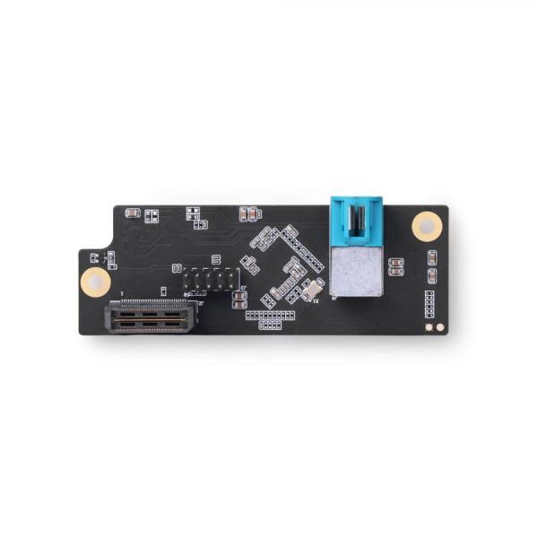 디바이스마트,MCU보드/전자키트 > 인공지능/임베디드/산업용 > 인공지능/머신러닝 > 인공지능 확장보드/액세서리,Seeedstudio,reComputer Robotics GMSL Board [100071398],젯슨 Orin NX/Nano용 올인원 로보틱스 캐리어보드 / GMSL 카메라 1채널 및 모터 드라이버 통합 / DC 9-36V 전원 / 서보, DC모터, CAN Bus, 기가비트 이더넷 포트 내장 / 활용: GMSL 비전 기반 자율이동로봇(AMR), AI 로봇팔