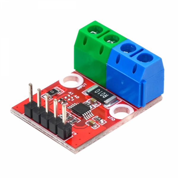 디바이스마트,MCU보드/전자키트 > 센서모듈 > 전압/전류센서,MINGWU,INA226 전압·전류 측정 모듈 [SZH-MIN057],INA226 전압 전류 전력 측정 모듈 / 전원전압: 2.7~5.5V / 측정전압: 0~36V / 측정전류: -20A~+20A / 인터페이스: I2C / 해상도: 16비트 (전류 1.25mA, 전압 1.25mV) / 정밀도: ±1% / 소비전류: 1mA 이하 / 특징: 전압·전류·전력 동시 측정, 경보출력(ALERT) 핀 제공, 16개 I2C 주소 설정 가능 / 크기: 27×20.1mm
