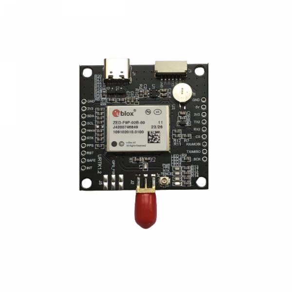 디바이스마트,MCU보드/전자키트 > 통신/네트워크 > GNSS/GPS > 정밀/고성능 GPS 모듈,SZH,u-blox ZED-F9P 02B GNSS RTK 보드 [UB-ZED02],동작전압 2.7~3.6V / 산업용 듀얼밴드 RTK GNSS / GPS·GLONASS·Galileo·BeiDou 지원 / RTK 정밀도 ±1cm / UART·USB·SPI 통신 / 안정성 강화 프로버전