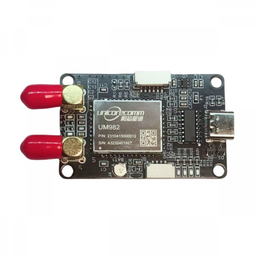 Unicore UM982 듀얼 안테나 지원 RTK 보드 (USB-C Type) [UB-ZED05]