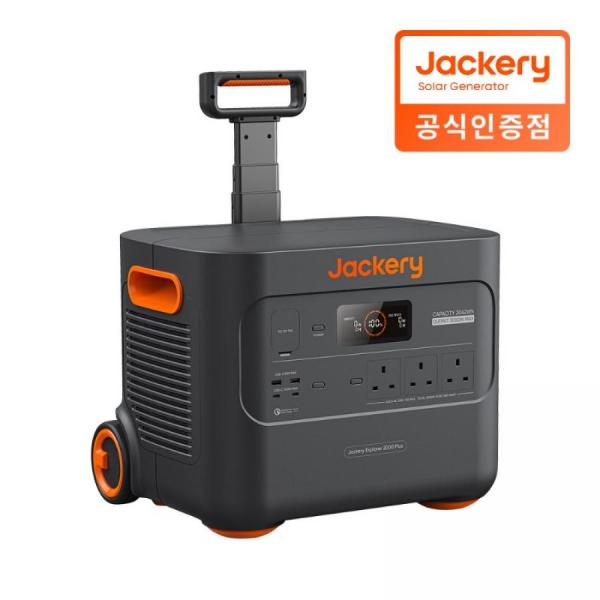 디바이스마트,EV 전기차/캠핑카/그린에너지 > 배터리/충전기/인버터 > 파워뱅크,Jackery,잭커리 휴대용 파워뱅크 2000 Plus,차박·캠핑용 대용량 파워뱅크 / 용량: 2,042.8Wh / 배터리: LiFePO4 인산철 / 정격출력: 3,000W, 서지 6,000W / 출력포트: AC 220V × 3, USB-C × 2 (100W/27W), USB-A × 2, DC 12V/10A / 무게: 27.9kg / 크기: 47.3 × 35.94 × 37.36cm