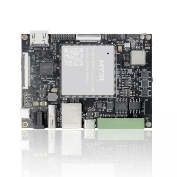 디바이스마트,MCU보드/전자키트 > 프로세서/개발보드 > ARM > Cortex-M4,MYiR,Cortex-A53 Development Board [MYC-YA157C-V3-4E512D-65-C],STM32MP157 MPU based on 650MHz Dual-core Cortex-A7 and 209MHz Cortex-M4