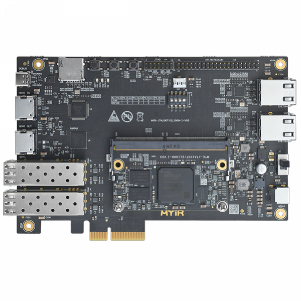 디바이스마트,MCU보드/전자키트 > 프로세서/개발보드 > FPGA,MYiR,FPGA 개발 보드 [MYD-J7A100T-32Q512D-I],AMD/Xilinx XC7A100T Artix-7 FPGA (XC7A100T-2FGG484I)