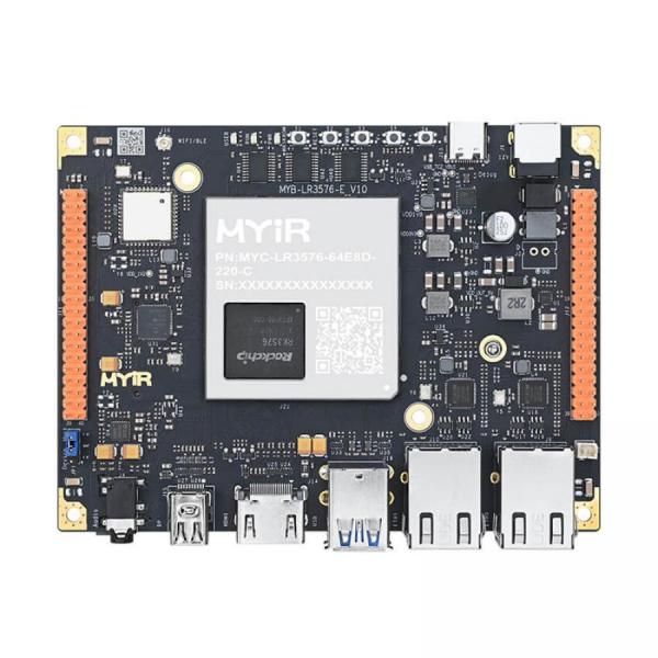 디바이스마트,MCU보드/전자키트 > 프로세서/개발보드 > ARM > Cortex-A53,MYiR,Cortex-A53 Development Board [MYD-LR3576J-64E8D-160-I-GK],Rockchip RK3576 (J) Octa-core Arm Processor with Quad Cortex-A72 Cores at 2.2 GHz and Quad Cortex-A53 Cores at 1.8 GHz