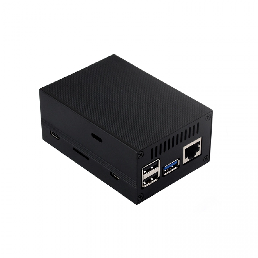 RDK X3 알루미늄 합금 스트라이프 방열판 케이스(방진 스트립 및 냉각 팬 포함) [RDK3-CASE01]