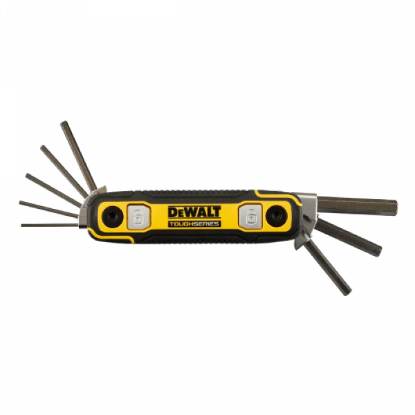 디바이스마트,수공구/전자공구/전동공구 > 작업공구 > 렌치/스패너 > 육각렌치,디월트,터프시리즈 접이식 육각렌치 8pcs DWHT70267 (MM),사이즈 : 115 x 27 x 45mm / 1.5, 2, 2.5, 3, 4, 5, 6, 8mm / 무게: 0.3kg