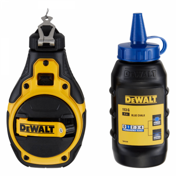 디바이스마트,계측기/측정공구 > 측정용 공구/장비 > 자,디월트,에센셜 30m 4:1 초크라인 세트 DWHT48333BC (분통 113g - 블루),색상 : 블루 / 기어비 4:1 / 지속성 1도 (0~4도) / 내부,사이딩,패널 마킹용 / 고무 오버몰드 하우징 / 무게 : 0.113kg