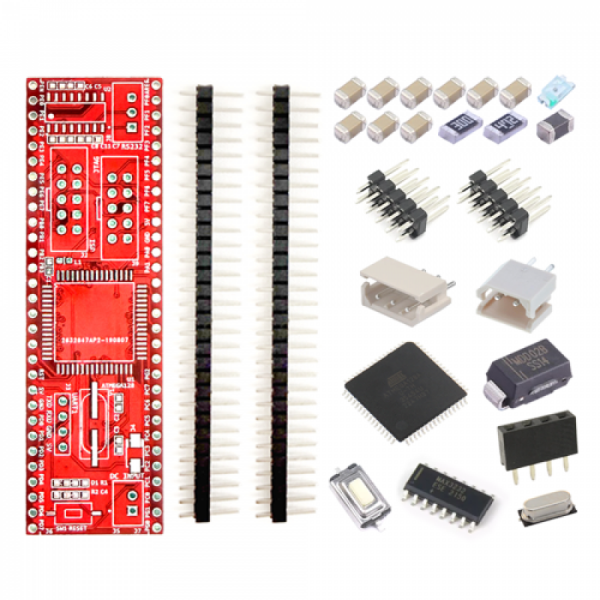 디바이스마트,MCU보드/전자키트 > 프로세서/개발보드 > AVR > ATMEGA128,LK EMBEDDED,AVR ATmega128 실습 개발모듈 브레드보드형 (반제품),DIY로 AVR ATmega128 개발모듈을 직접 납땜할 수 있는 상품 (브레드보드형)