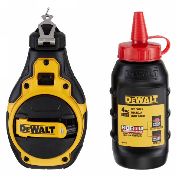 디바이스마트,계측기/측정공구 > 측정용 공구/장비 > 자,디월트,에센셜 30m 4:1 초크라인 세트 DWHT48333RC (분통 113g - 레드),색상 : 레드 / 기어비 4:1 / 지속성 3도 (0~4도) / 외부,콘크리트,금속 마킹용 / 고무 오버몰드 하우징 / 무게 : 0.113kg