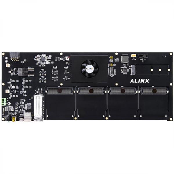 디바이스마트,MCU보드/전자키트 > 프로세서/개발보드 > FPGA,ALINX,Dev Board & Kit with AMD Zynq™ US+ MPSoC XCZU7EV [BZ10],Zynq UltraScale+ MPSoC XCZU7EV / 4GB DDR4 / 32GB eMMC / Quad FMC-HPC / 40Gbps QSFP+ / USB 3.1 / DisplayPort / PCIe M.2 / BZ10 Dev Board & Kit