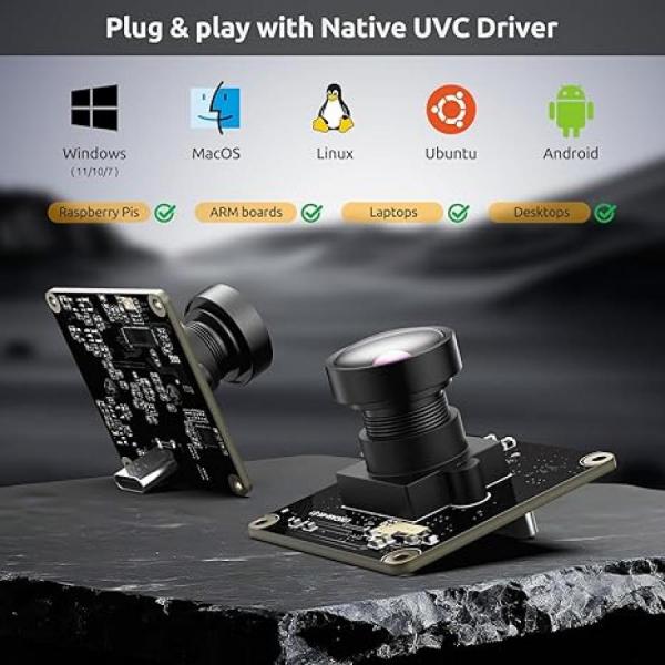 디바이스마트,MCU보드/전자키트 > 카메라/비디오 > 일반카메라,Innomaker,USB U30CAM 4K UVC IMX415,Sony IMX415 4K 카메라 모듈 / 4K 30fps·1080P 60fps 고프레임 출력 / USB 3.0 UVC 지원 / Windows·Linux·Mac·Android·라즈베리파이·Jetson Nano 호환 / ARM·SBC 개발환경 최적 / 플러그앤플레이 고성능 영상 모듈