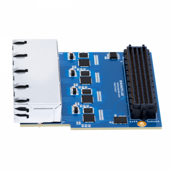 디바이스마트,MCU보드/전자키트 > 통신/네트워크 > RF/LoRa,NumatoLab,4 Port Gigabit Ethernet FMC Module [NLFMCET001],4포트 기가비트 이더넷 FMC모듈 / 10/100/1000Mbps 이더넷 트랜시버 / FMC LPC 인터페이스 / 76.5×69mm 컴팩트 보드