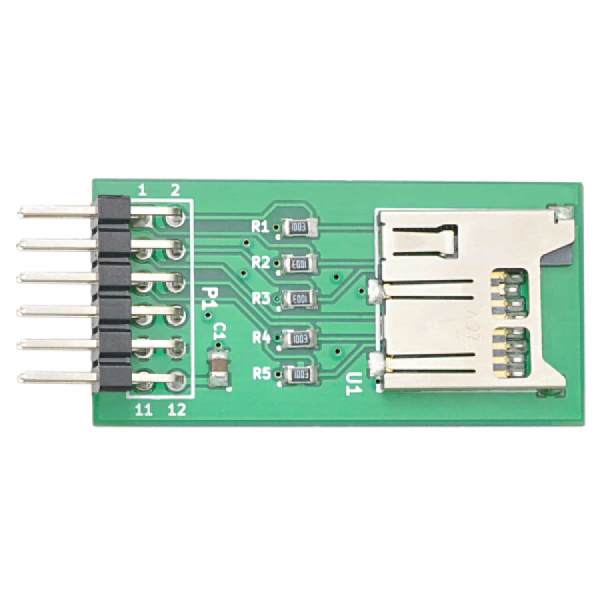 디바이스마트,MCU보드/전자키트 > 프로세서/개발보드 > FPGA,NumatoLab,Micro SD Expansion Module [EXPSDC001],Micro SD 확장모듈 / Micro SD 카드 슬롯 / 2×6핀 확장 커넥터 / 임베디드 보드용 데이터 저장 확장