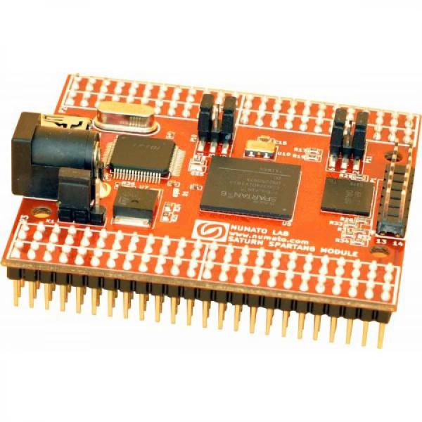 디바이스마트,MCU보드/전자키트 > 프로세서/개발보드 > FPGA,NumatoLab,Saturn – S6 FPGA Development Board with DDR SDRAM(XC6SLX16,Male Header on Bottom) [FPGA008A-MB],Spartan-6 XC6SLX16 FPGA 개발보드 / 512Mb LPDDR·128Mb SPI 플래시 / USB2.0 프로그래밍 / 158 IO 제공·남성헤더 타입
