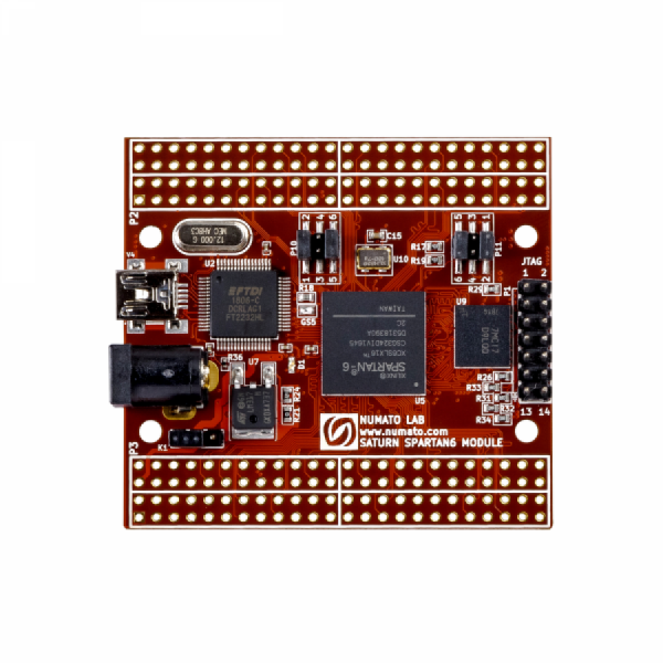 디바이스마트,MCU보드/전자키트 > 프로세서/개발보드 > FPGA,NumatoLab,Saturn – S6 FPGA Development Board with DDR SDRAM(XC6SLX16,Female Header on Top) [FPGA008A-FT],Spartan-6 XC6SLX16 FPGA 개발보드 / 512Mb LPDDR·128Mb SPI 플래시 / USB2.0 프로그래밍 / 158 IO 제공·여성헤더 타입