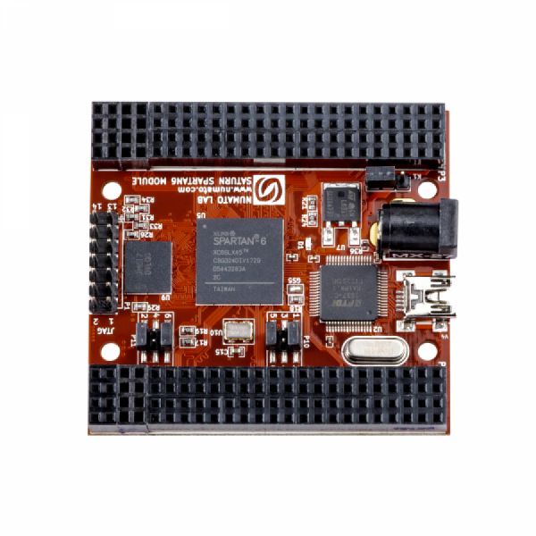 디바이스마트,MCU보드/전자키트 > 프로세서/개발보드 > FPGA,NumatoLab,Saturn – S6 FPGA Development Board with DDR SDRAM(XC6SLX16,Female Header on Top) [FPGA008A-FT],Spartan-6 XC6SLX16 FPGA 개발보드 / 512Mb LPDDR·128Mb SPI 플래시 / USB2.0 프로그래밍 / 158 IO 제공·여성헤더 타입
