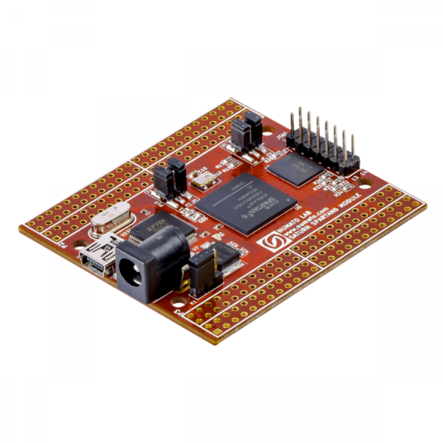 Saturn – S6 FPGA Development Board with DDR SDRAM(XC6SLX16,Ship Separate) [FPGA008A-SS]