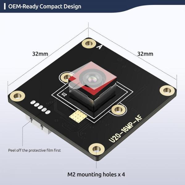 디바이스마트,MCU보드/전자키트 > 카메라/비디오 > 일반카메라,Innomaker,USB U20CAM 4K AF UVC IMX298,16MP(4656×3496) 초고해상도 / Sony IMX298 1/2.8" 센서 / 위상 검출 자동초점(PDAF) / HDR 지원 / USB 2.0 UVC 플러그앤플레이 / Windows·Linux·Mac·Android·라즈베리파이·Jetson Nano 호환 / SBC 개발환경 최적화