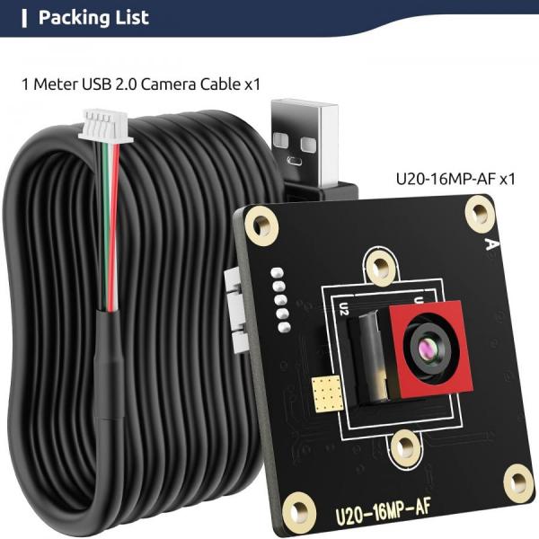 디바이스마트,MCU보드/전자키트 > 카메라/비디오 > 일반카메라,Innomaker,USB U20CAM 4K AF UVC IMX298,16MP(4656×3496) 초고해상도 / Sony IMX298 1/2.8" 센서 / 위상 검출 자동초점(PDAF) / HDR 지원 / USB 2.0 UVC 플러그앤플레이 / Windows·Linux·Mac·Android·라즈베리파이·Jetson Nano 호환 / SBC 개발환경 최적화