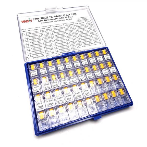 디바이스마트,RLC/수동소자 > 엔지니어 샘플키트 > 저항 키트 > 칩저항 키트,디바이스마트,칩저항 1608 1% 1/10W 저저항 26종 키트 (50개入),칩저항키트 / 1608 / 1% / 26종 / 50개입 & 100개입