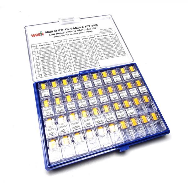 디바이스마트,RLC/수동소자 > 엔지니어 샘플키트 > 저항 키트 > 칩저항 키트,디바이스마트,칩저항 5025 1% 1/2W 저저항 28종 키트 (20개入),칩저항키트 / 1% / 5025 / 28종 / 20개입