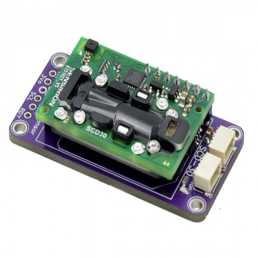 SCD30 CO₂/온도/습도 공기질 복합센서 모듈(Qwiic) [SZH-MIN066]