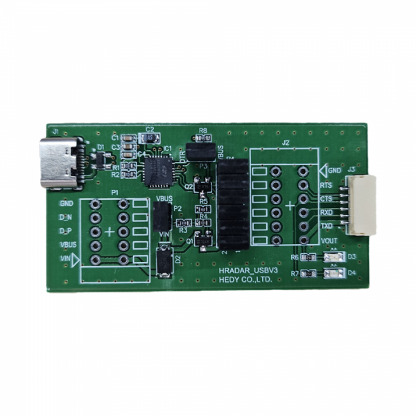 디바이스마트,MCU보드/전자키트 > 센서모듈 > 라이다/거리/초음파/라인 > 레이다(RADAR)센서,헤디,HRADAR USB - 레이더 센서 USB 변환보드,HRADAR USB 변환보드는 HRADAR 및 HRADAR AoP 센서를 PC와 연결하기 위한 USB 변환 보드입니다.