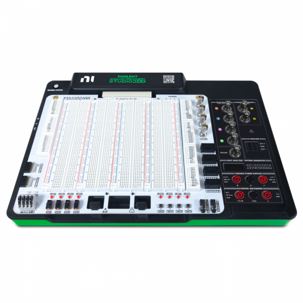 디바이스마트,MCU보드/전자키트 > 프로세서/개발보드 > Digilent > Scope, DAQ 및 장비,Digilent,Analog Discovery Studio Max (ADSM),14종 계측기 / 오실로스코프+멀티미터+파워서플라이 등이 하나로 합쳐진 올인원 장비 / PC와 연결해 사용하는 휴대용 계측기 / 브레드보드 일체형으로 즉석에서 회로 조립 및 디버깅 가능