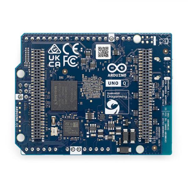 디바이스마트,오픈소스/코딩교육 > 아두이노 > 아두이노 정품 보드/쉴드/키트,아두이노,Arduino UNO Q (4GB),ABX00173 / 4GB 버전 / 리눅스와 아두이노의 만남, 듀얼 브레인 하이브리드 보드 / Qualcomm QRB2210(쿼드코어 MPU) + STM32U585(MCU) 탑재 / 리눅스 데비안 OS 및 Arduino App Lab 지원 / 4GB RAM, 32GB eMMC 내장 / Wi-Fi 5, BT 5.1, USB-C PD / 활용: AI 비전/음성, 고성능 로보틱스, 엣지 컴퓨팅