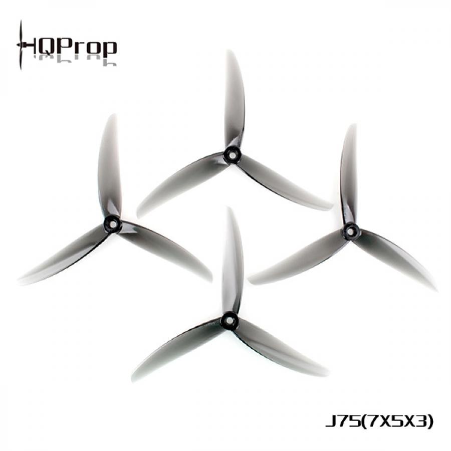 HQProp J75 7인치 프롭 7X5X3 라이트 그레이 (2CW+2CCW) - Poly Carbonate(회색) [SKU00038]