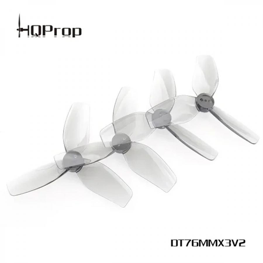 HQProp T76MMX3 V2 시네훕용 프롭 그레이 (2CW+2CCW) - Poly Carbonate(회색) [FF01470]