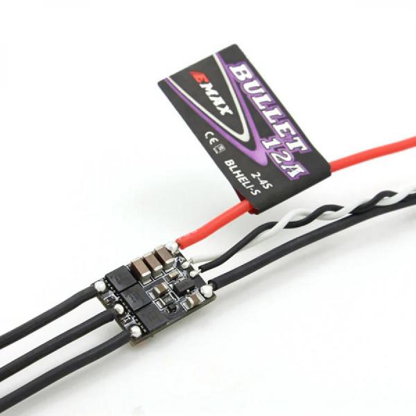 디바이스마트,기계/제어/로봇/모터 > 교육/취미로봇 > 드론/항공기 > 드론 변속기/ESC,EMAX,Bullet 시리즈 12A 변속기 [0111011002],EMAX / FPV 드론용 변속기 / 12A / 2-4S 지원 / BLHeli_S DSHOT / 무게: 3.6g