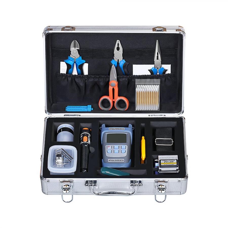 FTTH 광섬유 냉간 접속 툴박스 절단기 광파워미터 VFL 광공구 세트 Tool Set-03