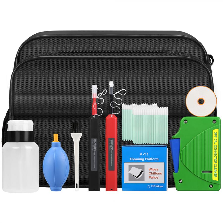 11종 광섬유 클리닝 툴킷 1.25mm 2.5mm 원클릭 클리너 카세트 박스 Tool Set-10