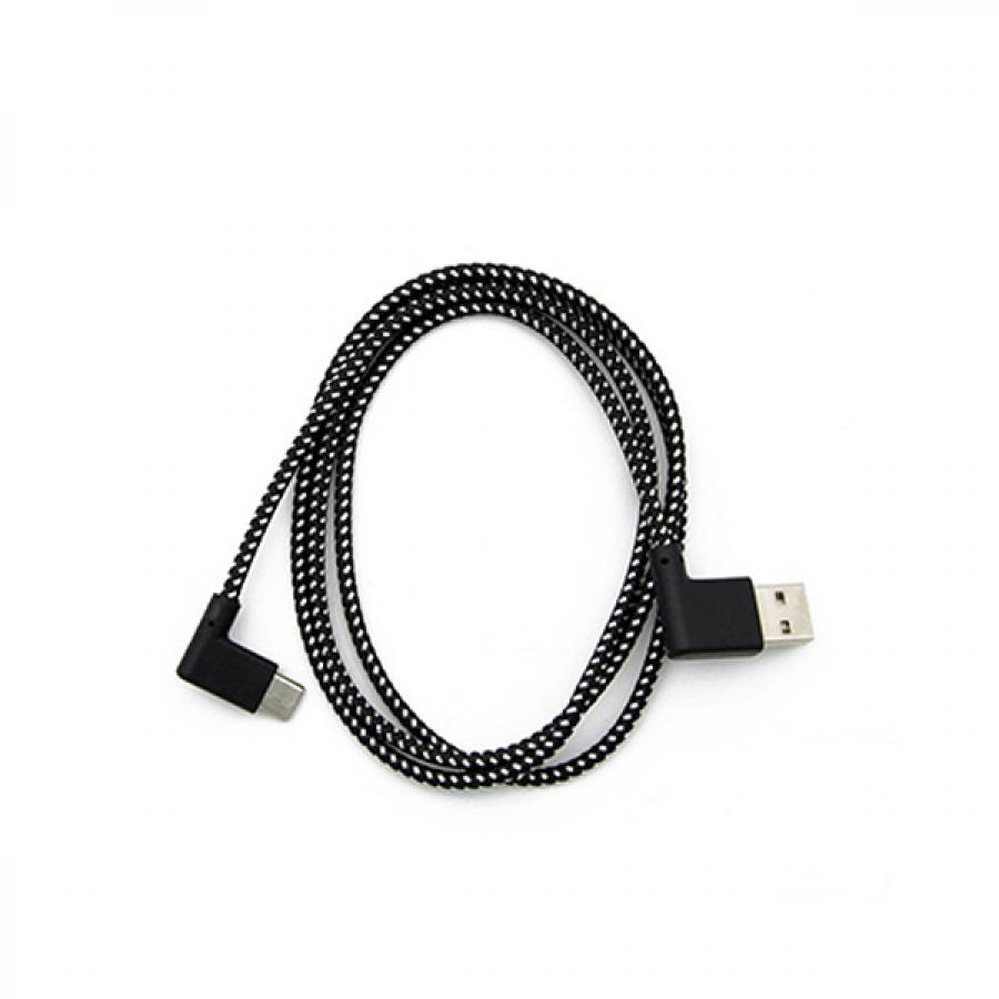 USB Type-C 1M 측면 꺾임 케이블 (이중)