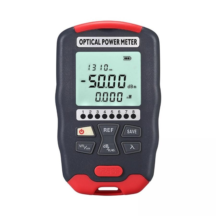 AUA-D50 4in1 광파워미터 광파워메타 OPM VFL 30mW RJ45 랜테스터 30km FTTH용