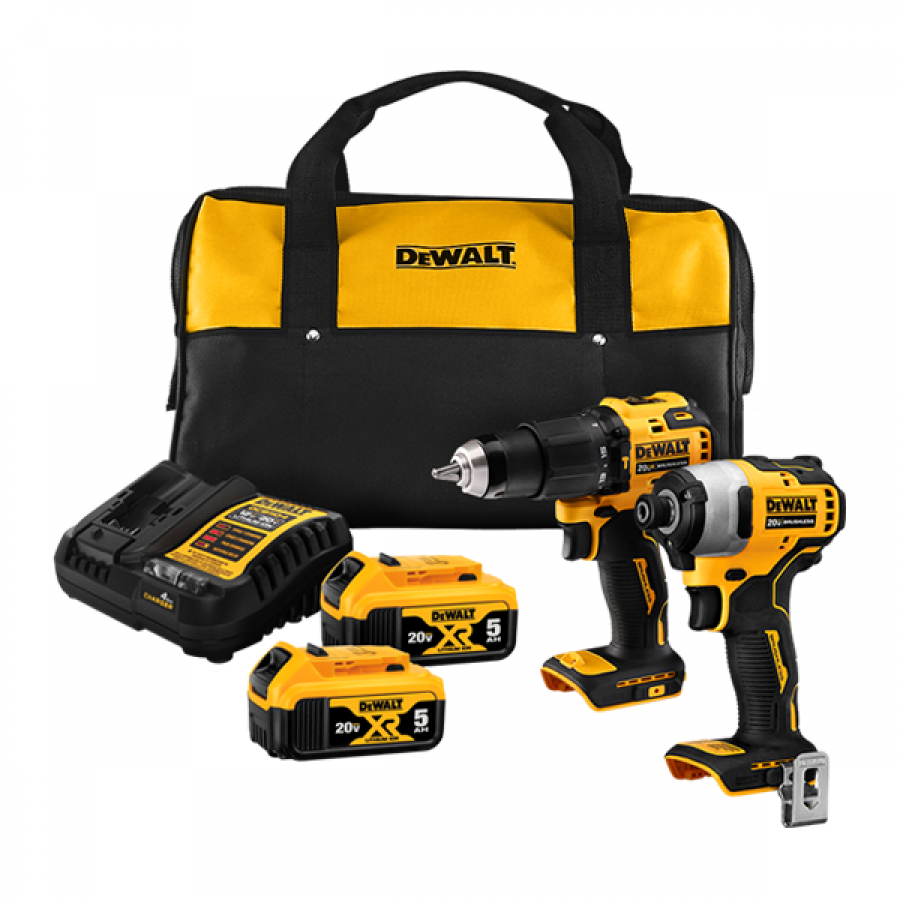 브러쉬리스 컴팩트 콤보세트 DCK2062P2 (DCD709N+DCF809N) (20V/5Ah)