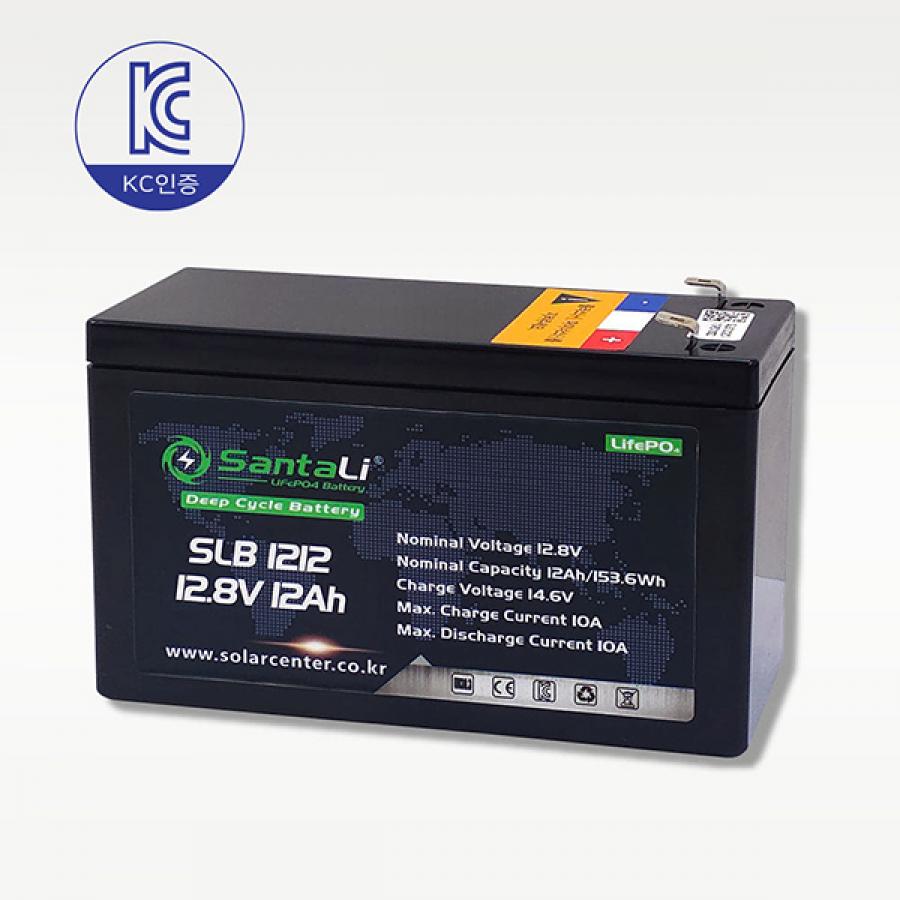 산타리 12.8V 12Ah 리튬인산철 배터리 F2단자 (유아전동차/안내판)